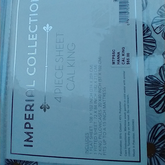 Sanders Bedding Sandersmetallic Print 20thread Count 4pc She Poshmark